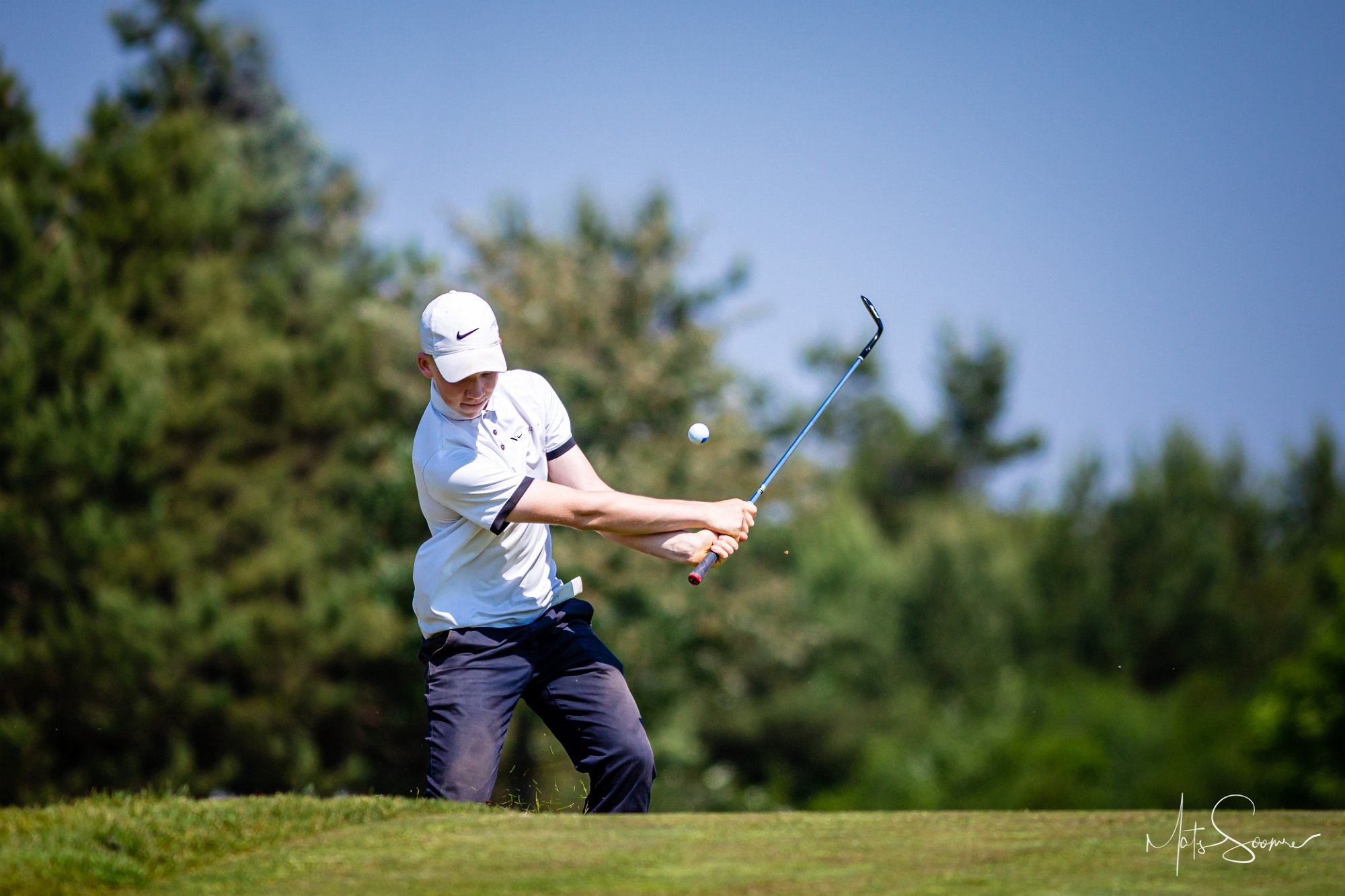 Mikk Soomre võistluseelsel soojendusel. Eesti Goli Krikas, Saare Golf. 