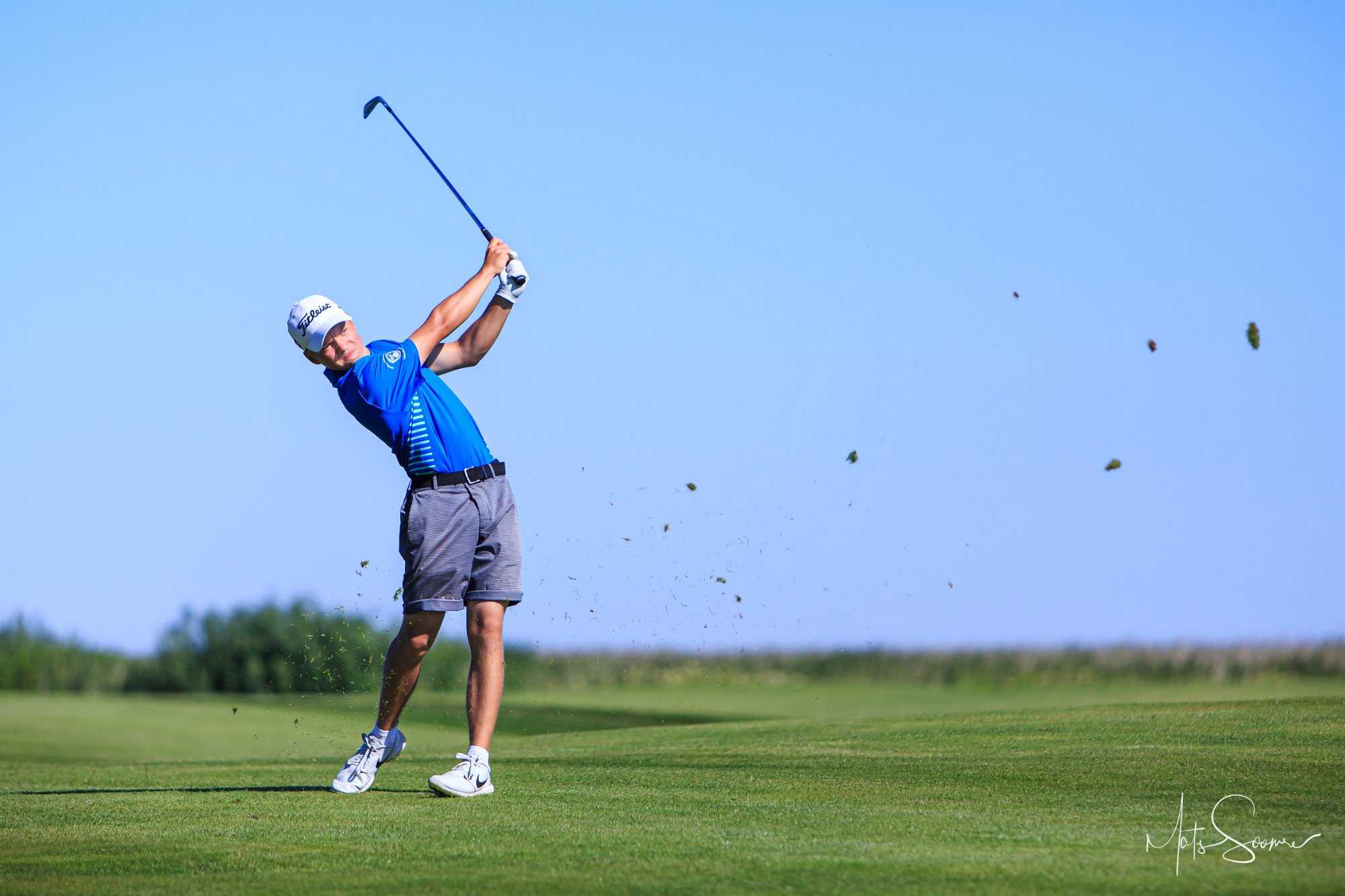 Markus Varjun 4. raja lähenemislöök Eesti meistrivõistlustel. Estonian Golf & Country Club. 