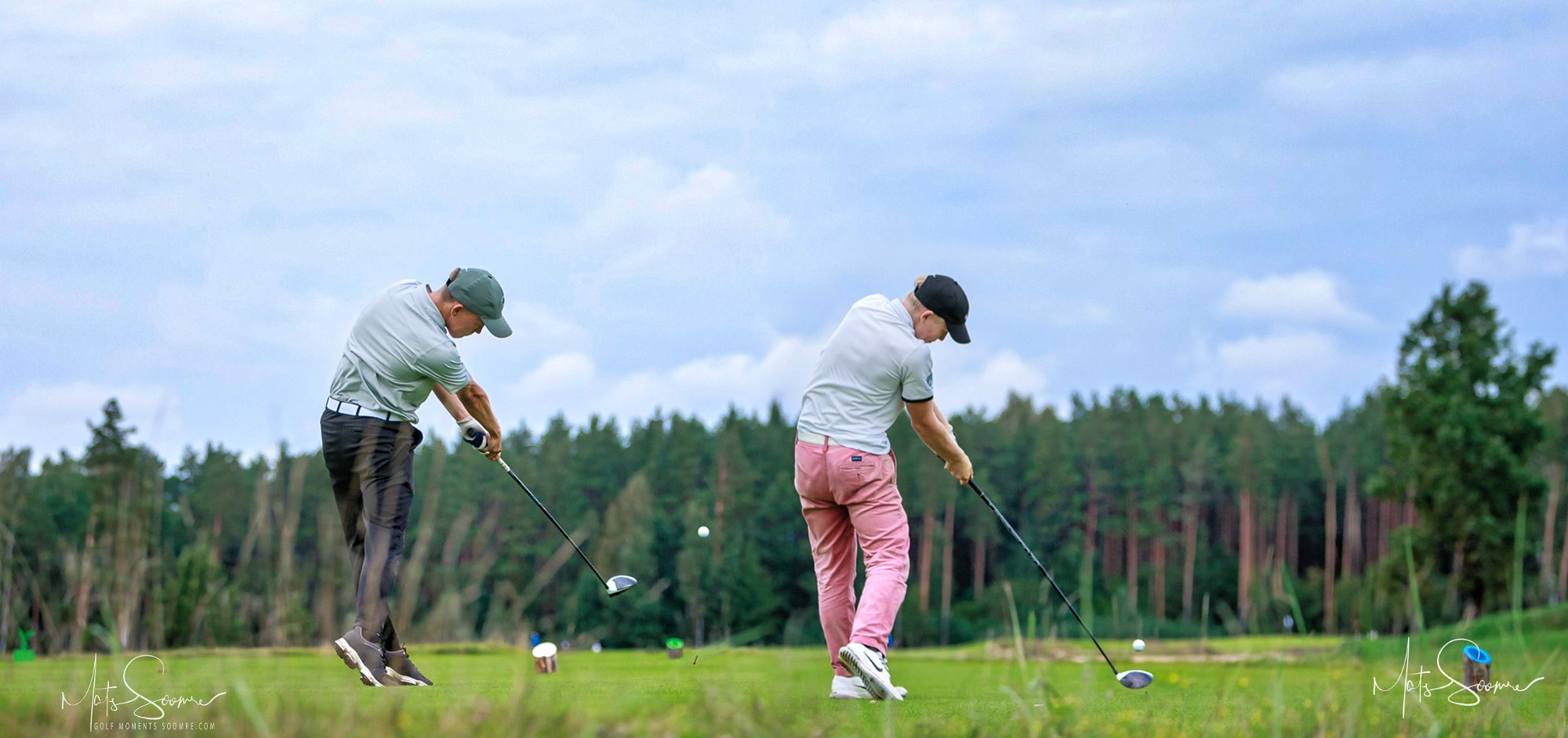 Aksel Seppel ja Mikk Soomre avalöögid Pärnu Bay Golf Links 13. rajal 